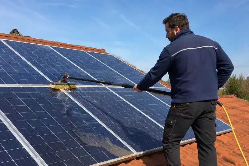 Nettoyage et entretien de panneaux solaires à Beaupont
